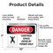 Signmission 7 in H x 10 in W, Aluminum, Rectangle, Confined Space Enter By Permit Only OS-2PACK-DS-A-710-L-1094 - alternate 6